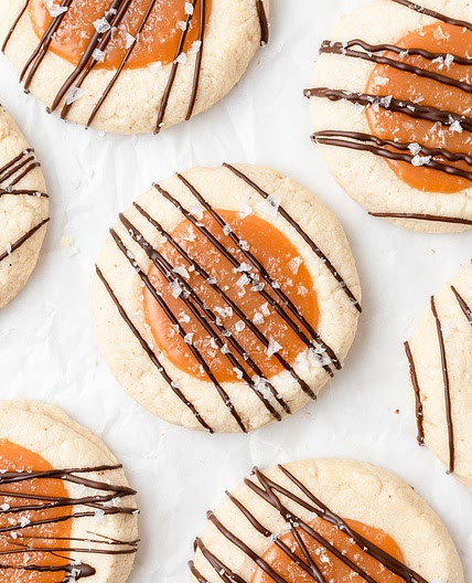 Caramel Thumbprint Cookies