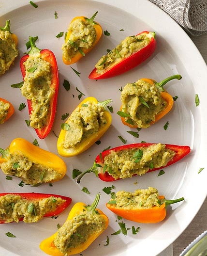 Garbanzo-Stuffed Mini Peppers