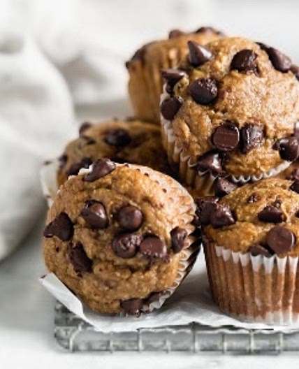 Peanut Butter-Banana Protein Muffins