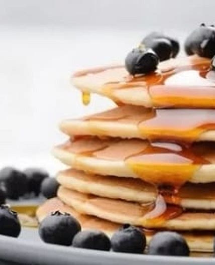 Berry Pancake Has a Texture Between