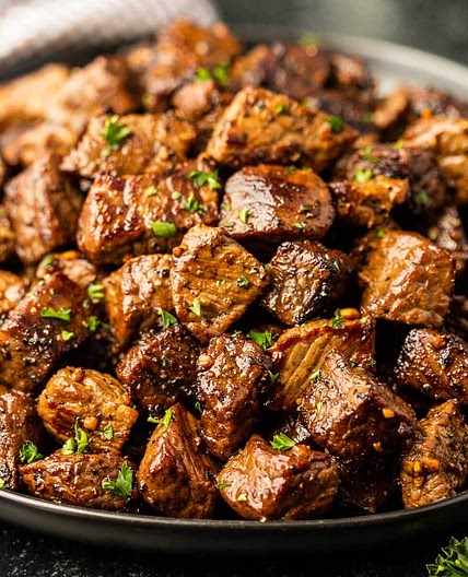 Blackstone Garlic Butter Steak Bites