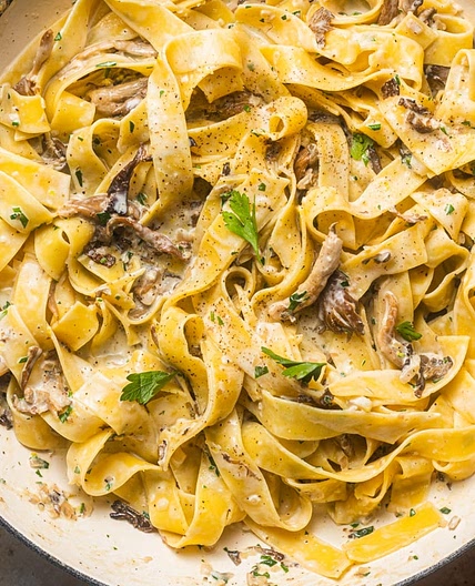 Creamy Mushroom Pappardelle