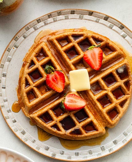 Fluffy Whole Wheat Waffles