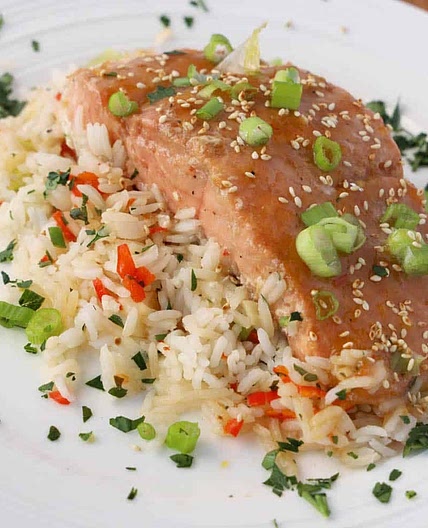 Mango Bourbon Salmon