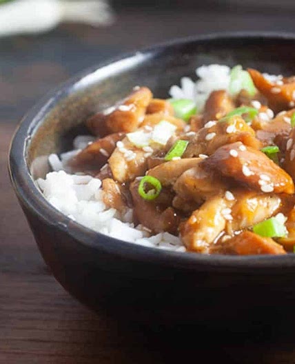 Instant Pot Honey Bourbon Chicken Recipe