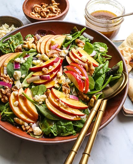 Apple Walnut Salad with Balsamic Dressing