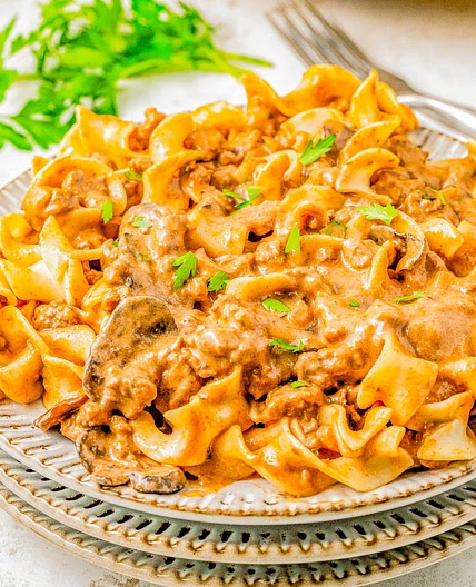 30-Minute Ground Beef Stroganoff