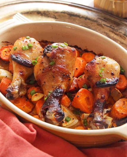 Baked Chicken Legs For One