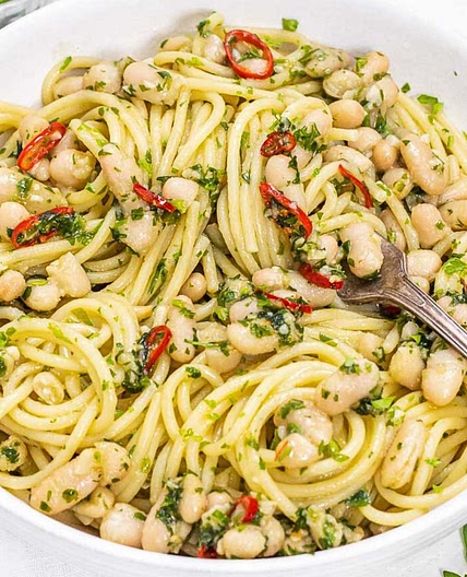 White bean aglio olio