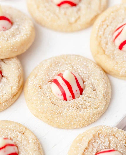 Peppermint Kiss Cookies