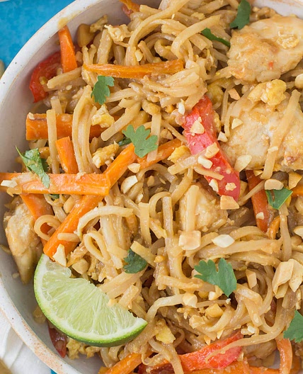 Healthy Chicken Pad Thai