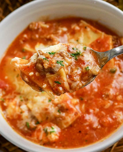 Homemade Lasagna Soup Recipe