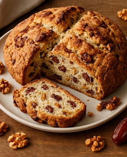 Walnut and Date Soda Bread