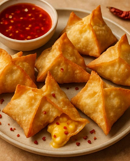 Cheese and Chili Wontons