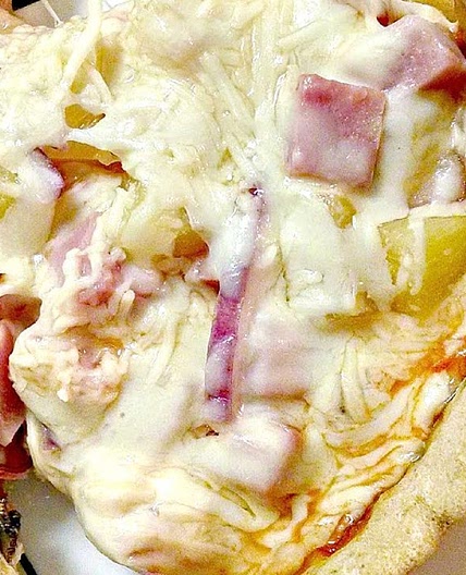 Deep Dish Hawaiian Sourdough Pizza