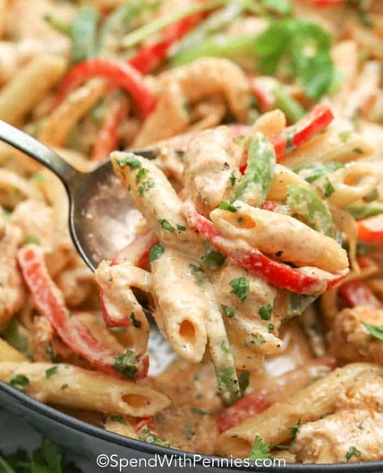 Creamy Chicken Fajita Pasta