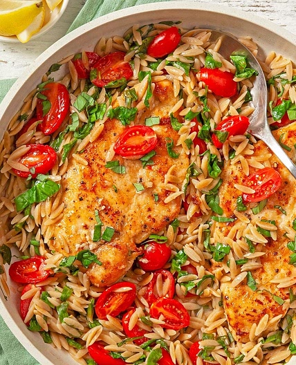Lemon Chicken Orzo