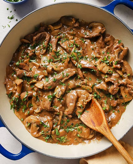 Gluten Free Beef Stroganoff