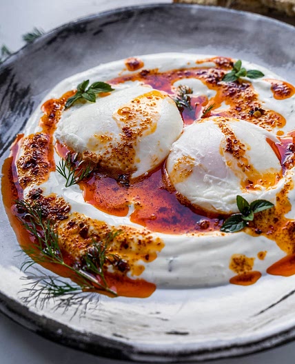 Turkish Eggs (Cilbir)