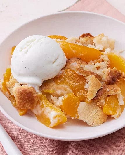 Bisquick Peach Cobbler