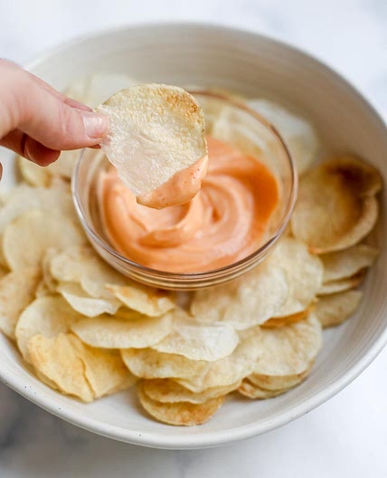 Oil Free Microwave Potato Chips (Two Ingredients!)