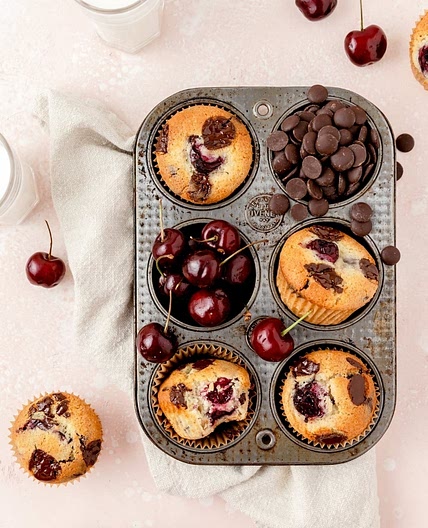 Chocolate Cherry Muffins