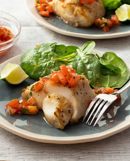 Grilled Fish with Tomato Salsa