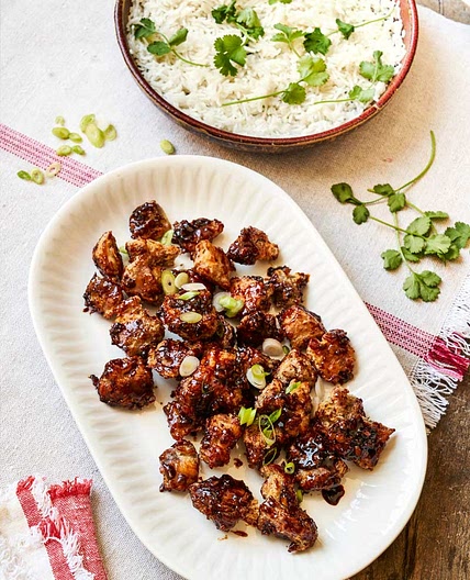 Korean-style sticky chilli chicken