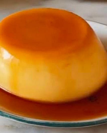 4 ingredients caramel custard 🍮🍮