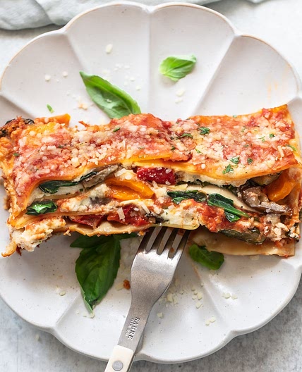 Homemade Vegetable Lasagna with Roasted Veggies