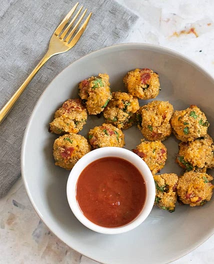 Quinoa Pizza Bites (Toddler Quinoa Bites)