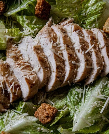 Traeger Chicken Caesar Salad