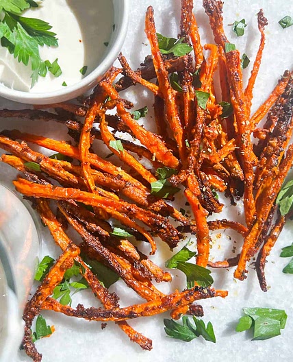 Roasted Carrots with Whipped Feta