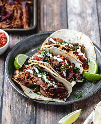 Chipotle Beer Braised Beef Tacos