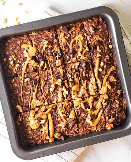 Vegan Chocolate Banana Baked Oatmeal