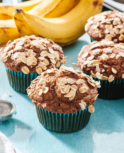 Healthy Banana Muffins (Gluten Free Dairy Free)