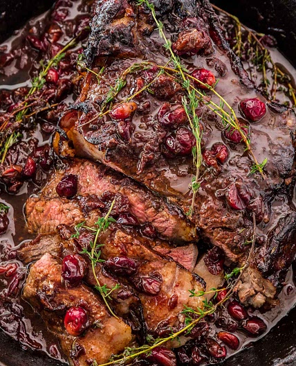 Cranberry Balsamic Roast Beef