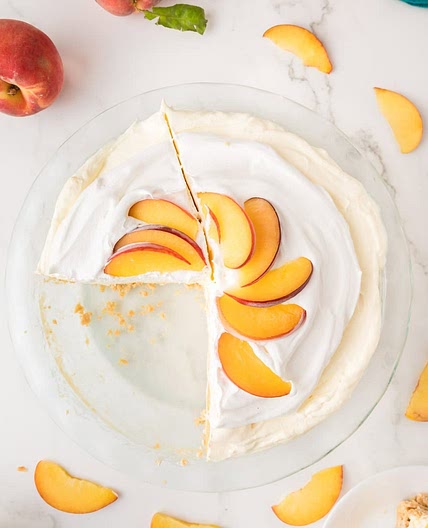 Peaches and Cream Jello Pie