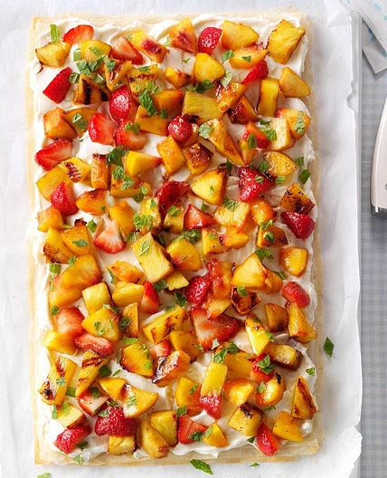 Grilled Fruit Phyllo Tart