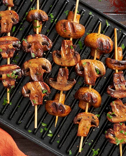 Smoky Grilled Mushroom Kebabs
