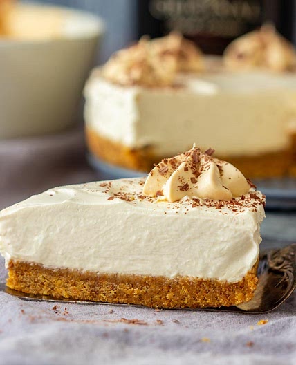 No Bake Irish Cream Cheesecake