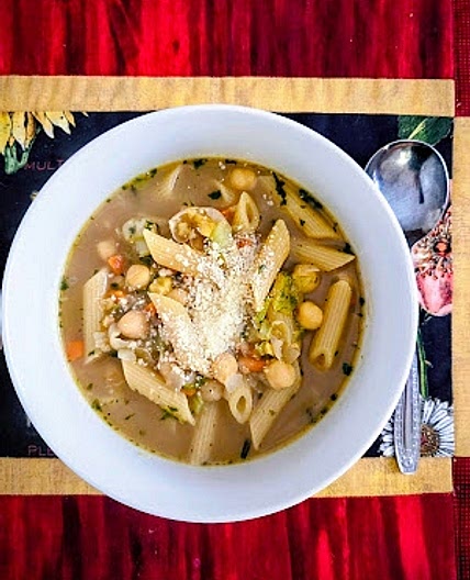 Pasta and Chickpea Soup