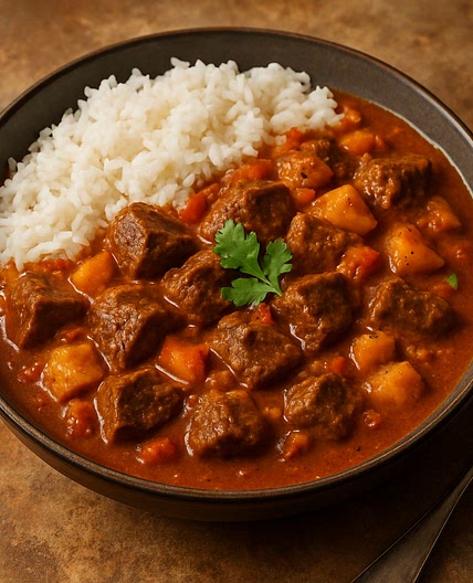 Brilliant beef curry