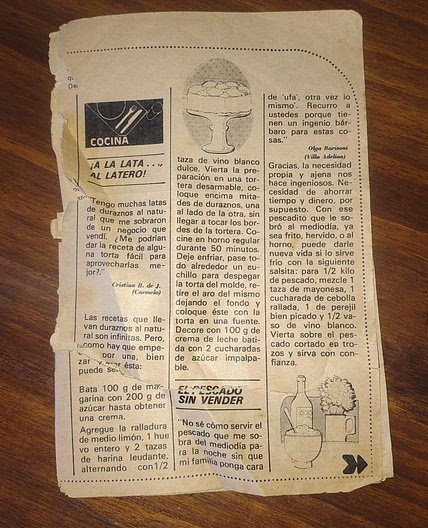 "El pescado sin vender" Pescado frío con salsa