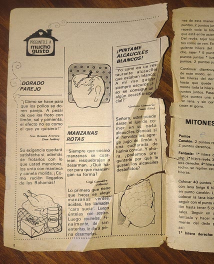 "¡Pintame alcauciles blancos!" Tip para blanquear alcauciles.