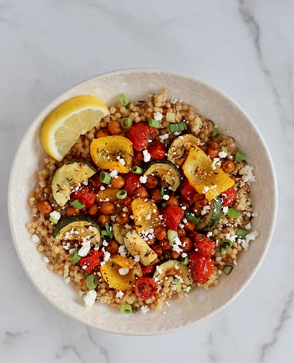 Roasted Chickpea Couscous Bowls