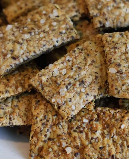 Sourdough Discard Seed Crackers