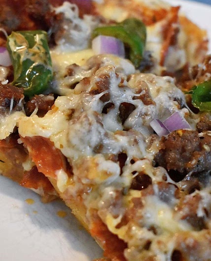 Easy Sourdough Sheet Pan Pizza