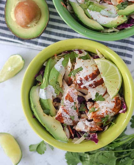 Fish Taco Bowl (Paleo, Whole30, Low Carb)