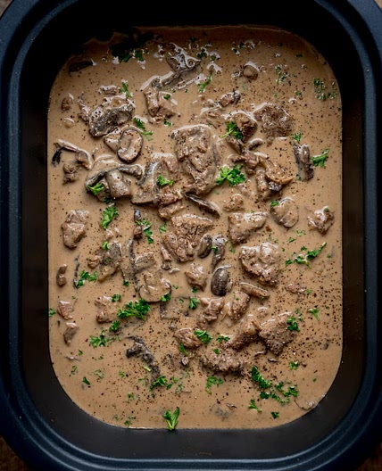 Slow Cooker Beef Stroganoff Recipe